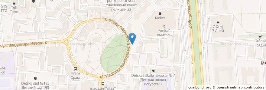 Mapa de ubicacion de Артезианский источник en Russland, Föderationskreis Zentralrussland, Oblast Woronesch, Городской Округ Воронеж.