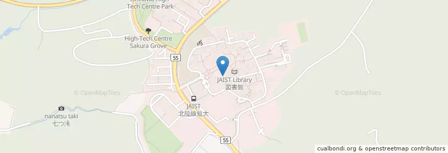 Mapa de ubicacion de JAIST学生食堂 en 日本, 石川県, 能美市.