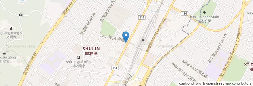 Mapa de ubicacion de 85C en Taiwan, New Taipei, Shulin District.