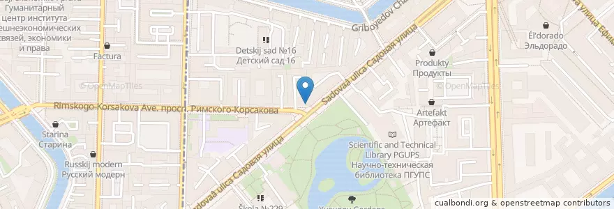 Mapa de ubicacion de London en Russie, District Fédéral Du Nord-Ouest, Oblast De Léningrad, Saint-Pétersbourg, Адмиралтейский Район, Сенной Округ.