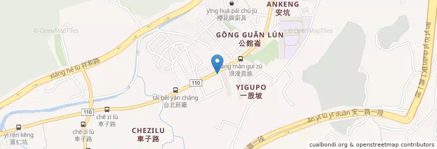 Mapa de ubicacion de 聯邦商業銀行 en تایوان, 新北市, 新店區.