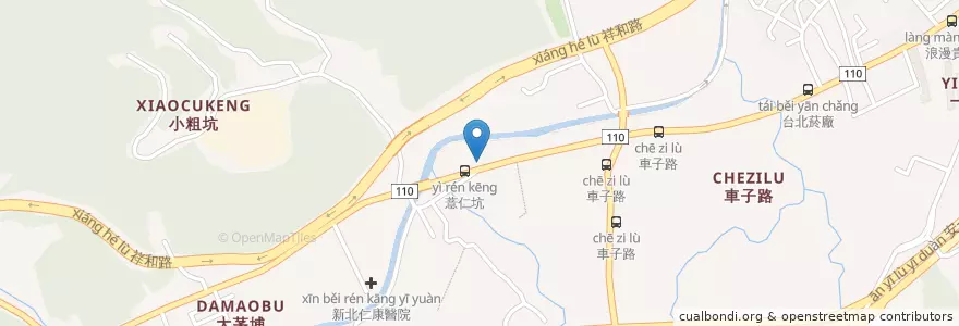 Mapa de ubicacion de 德安加油站 en 臺灣, 新北市, 新店區.