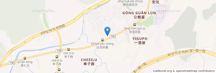 Mapa de ubicacion de 永和豆漿 (大王) en تايوان, تايبيه الجديدة, 新店區.