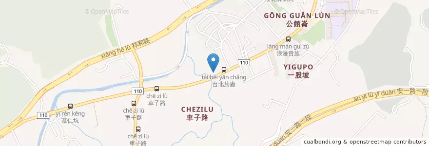 Mapa de ubicacion de 佛光素食 en تايوان, تايبيه الجديدة, 新店區.