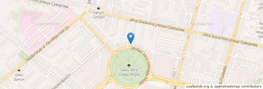 Mapa de ubicacion de Сбербанк Премьер en 俄罗斯/俄羅斯, Центральный Федеральный Округ, 卡卢加州, Городской Округ Калуга.