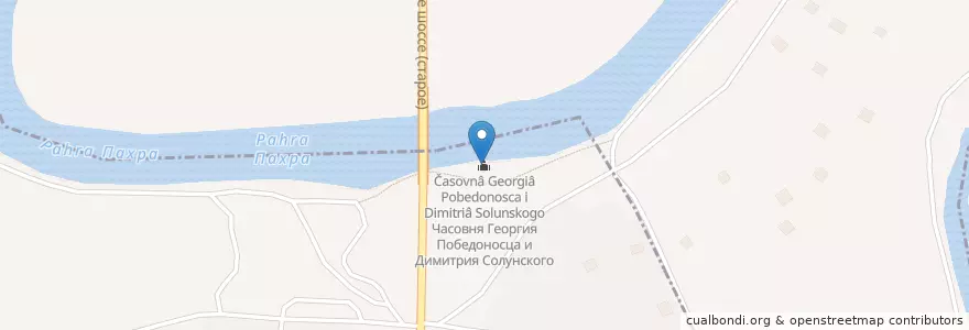 Mapa de ubicacion de Часовня Георгия Победоносца и Димитрия Солунского en Rússia, Distrito Federal Central, Oblast De Moscou.