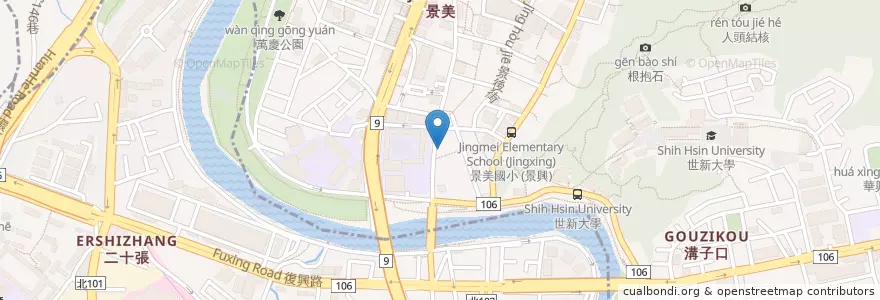 Mapa de ubicacion de 許家滷汁便當 en 타이완, 신베이 시, 원산 구.