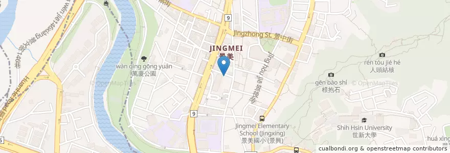 Mapa de ubicacion de 大呼過癮臭臭鍋 en تایوان, 新北市, 文山區.