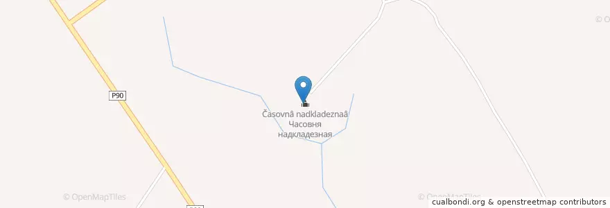 Mapa de ubicacion de Часовня надкладезная en Rusland, Centraal Federaal District, Oblast Moskou, Можайский Городской Округ.