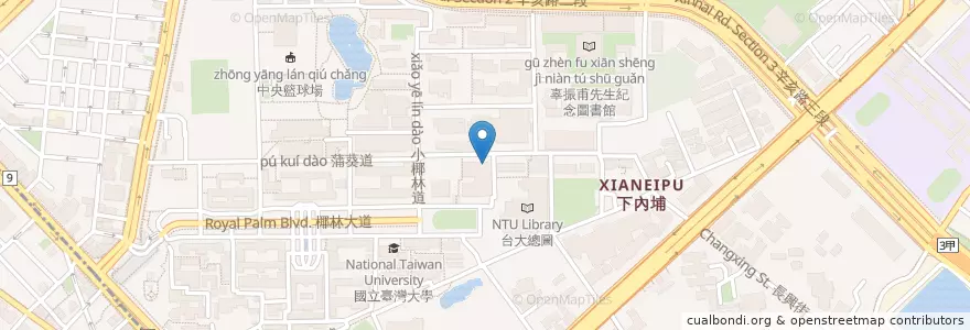 Mapa de ubicacion de 麥當勞 en تايوان, تايبيه الجديدة, تايبيه, 大安區.