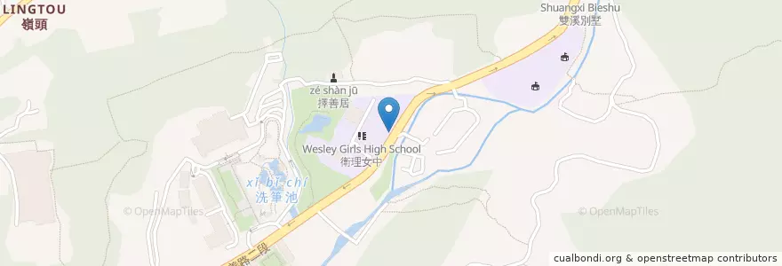 Mapa de ubicacion de 地下停車場 en تایوان, 新北市, تایپه, 士林區.