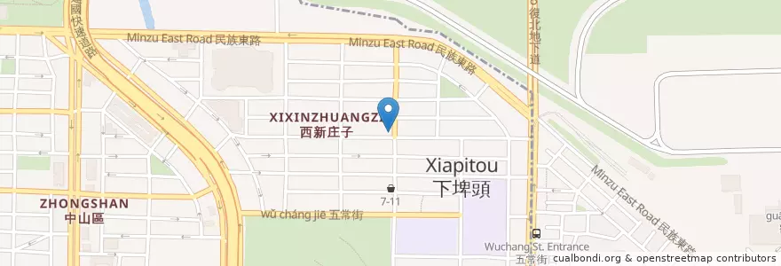 Mapa de ubicacion de 85C Bakery Cafe en Taiwan, New Taipei, Taipei, Songshan District.