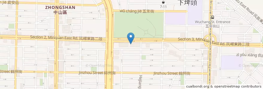 Mapa de ubicacion de 臺灣中小企業銀行 en تایوان, 新北市, تایپه, 中山區.