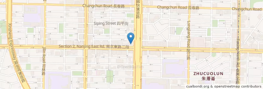 Mapa de ubicacion de 滙豐(台灣)商業銀行 en Taïwan, Nouveau Taipei, Taipei, District De Zhongshan.