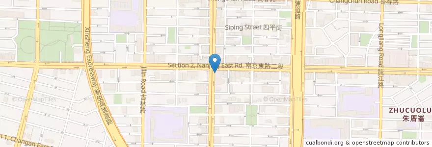 Mapa de ubicacion de 臺灣銀行 en 台湾, 新北市, 台北市, 中山区.