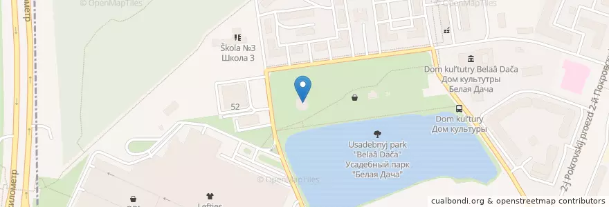 Mapa de ubicacion de Церковь Виктора Воина en Russia, Distretto Federale Centrale, Oblast' Di Mosca, Городской Округ Котельники.