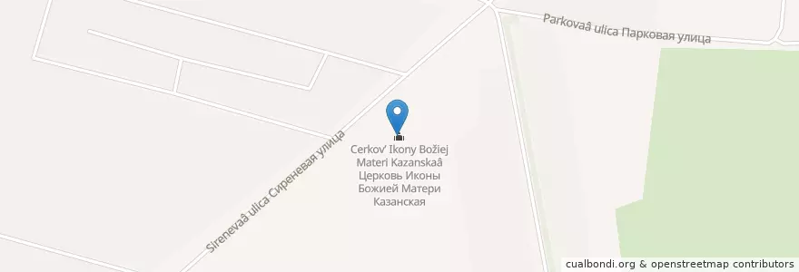 Mapa de ubicacion de Церковь Иконы Божией Матери Казанская en Russia, Central Federal District, Moscow Oblast, Domodedovsky District.