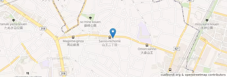 Mapa de ubicacion de アイビス薬局 en Giappone, Tokyo.