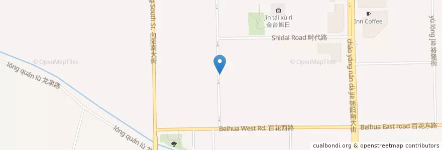 Mapa de ubicacion de 实验小学 en 中国, 河北省, 保定市, 竞秀区, 先锋街道.