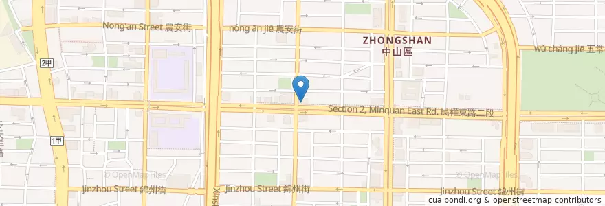 Mapa de ubicacion de 麥當勞 McDonald's en تایوان, 新北市, تایپه, 中山區.
