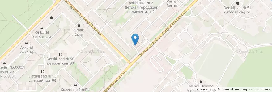 Mapa de ubicacion de Закусочная en Russia, Distretto Federale Centrale, Владимирская Область, Городской Округ Владимир.