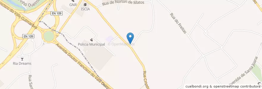 Mapa de ubicacion de Capela de São Geraldo en 葡萄牙, Aveiro, Centro, Baixo Vouga, Aveiro.