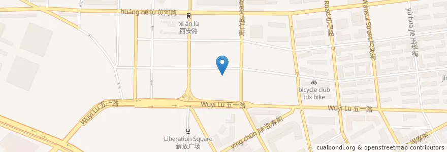 Mapa de ubicacion de 大连市第四十八中学 en Cina, Liaoning, 大连市, 沙河口区, 中山公园街道.