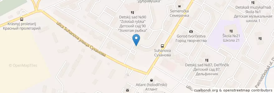 Mapa de ubicacion de Отделение связи №453130 en Rusia, Приволжский Федеральный Округ, Bashkortostán, Городской Округ Стерлитамак.