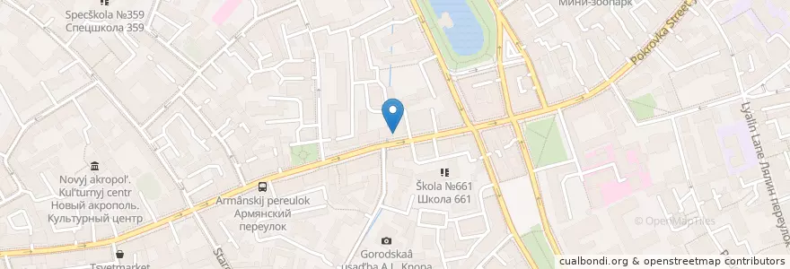 Mapa de ubicacion de Доктор Столетов en Russia, Distretto Federale Centrale, Москва, Центральный Административный Округ, Басманный Район.