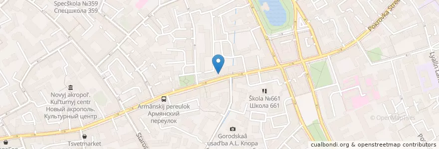 Mapa de ubicacion de Трика en Rusia, Distrito Federal Central, Москва, Distrito Administrativo Central, Басманный Район.