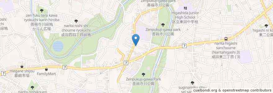 Mapa de ubicacion de 杉並豊川稲荷 en Japan, Tokyo, Suginami.
