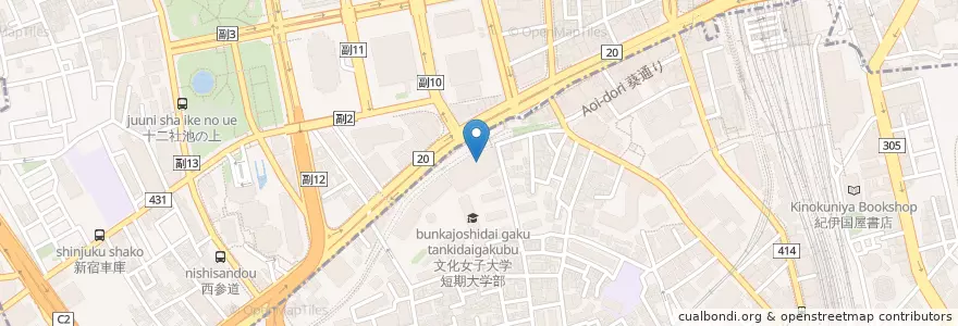 Mapa de ubicacion de いいだ歯科クリニック en Jepun, 東京都, 新宿区, 渋谷区.