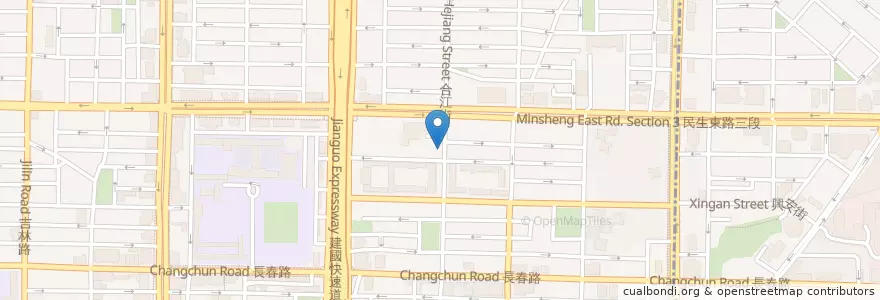 Mapa de ubicacion de 麵食館 en 台湾, 新北市, 台北市, 中山区.