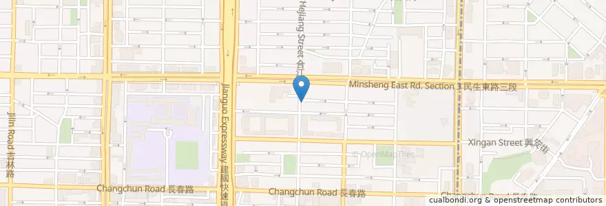 Mapa de ubicacion de 喜多川日本料理 en 臺灣, 新北市, 臺北市, 中山區.