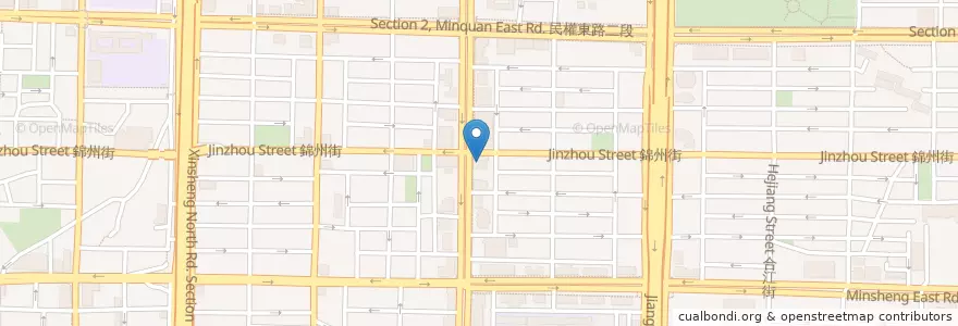 Mapa de ubicacion de 康華牙醫 en Tayvan, 新北市, Taipei, 中山區.