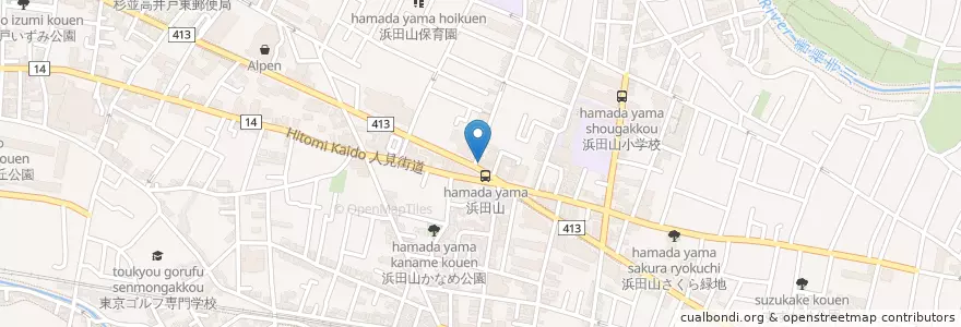 Mapa de ubicacion de 叙々苑 en Japon, Tokyo, 杉並区.