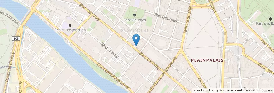 Mapa de ubicacion de Café de la Paix en Schweiz/Suisse/Svizzera/Svizra, Genève, Genève, Genève.