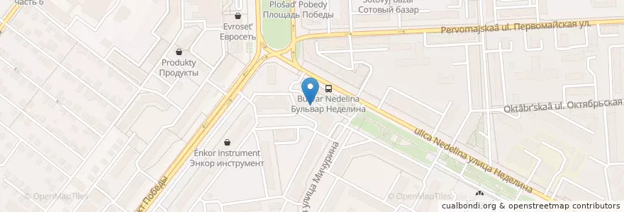 Mapa de ubicacion de Бинбанк en 俄罗斯/俄羅斯, Центральный Федеральный Округ, 利佩茨克州, Городской Округ Липецк.