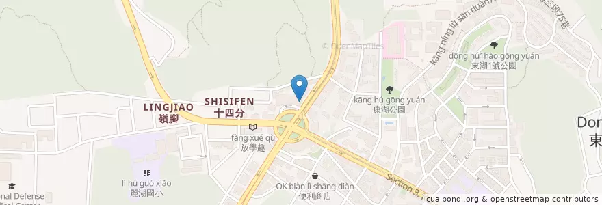 Mapa de ubicacion de 摩斯漢堡 en Тайвань, Новый Тайбэй, Тайбэй, Нэйху.