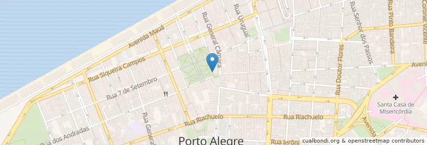 Mapa de ubicacion de Café Conceito en البَرَازِيل, المنطقة الجنوبية, ريو غراندي دو سول, Região Metropolitana De Porto Alegre, Região Geográfica Intermediária De Porto Alegre, Região Geográfica Imediata De Porto Alegre, بورتو أليغري.