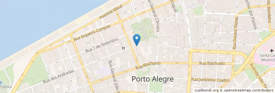 Mapa de ubicacion de McCafe en Brazilië, Regio Zuid, Rio Grande Do Sul, Metropolitaans Regio Van Porto Alegre, Região Geográfica Intermediária De Porto Alegre, Região Geográfica Imediata De Porto Alegre, Porto Alegre.