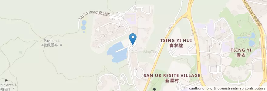 Mapa de ubicacion de Cheung Hang en China, Guangdong, Hong Kong, New Territories, Kwai Tsing District.