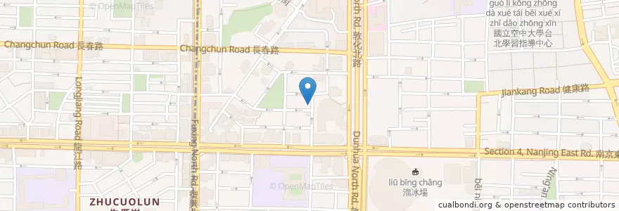 Mapa de ubicacion de 卡賀廚房 en تایوان, 新北市, تایپه, 松山區.