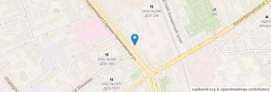 Mapa de ubicacion de Кредит Европа Банк en Rússia, Distrito Federal Central, Москва, Центральный Административный Округ, Басманный Район.