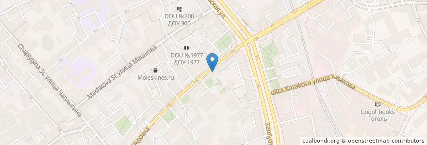 Mapa de ubicacion de Сандерм en 俄罗斯/俄羅斯, Центральный Федеральный Округ, Москва, Центральный Административный Округ, Басманный Район.