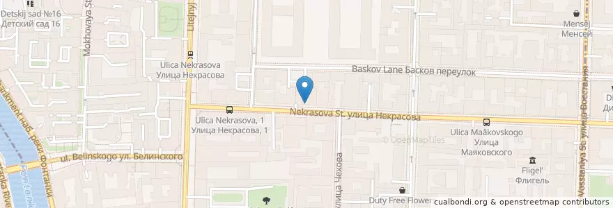 Mapa de ubicacion de Детская Художественная Школа № 2 en Russland, Föderationskreis Nordwest, Oblast Leningrad, Sankt Petersburg, Центральный Район, Литейный Округ.
