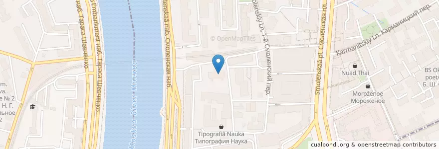 Mapa de ubicacion de Поликлиника МИД en Russia, Distretto Federale Centrale, Москва, Центральный Административный Округ, Район Арбат.