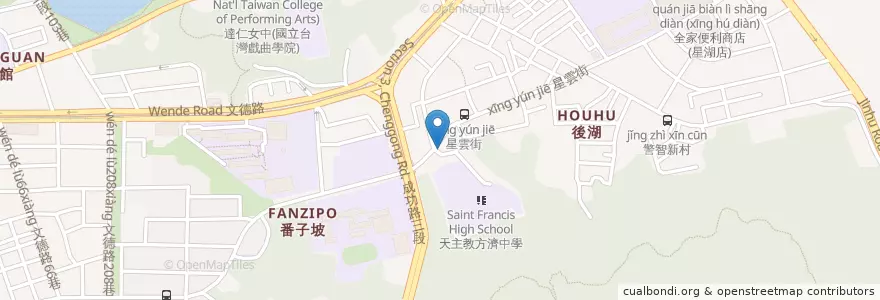 Mapa de ubicacion de 大昇文理補習班 en 臺灣, 新北市, 臺北市, 內湖區.