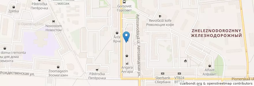 Mapa de ubicacion de Британский Образовательный Центр en روسيا, Центральный Федеральный Округ, محافظة موسكو, Городской Округ Балашиха.