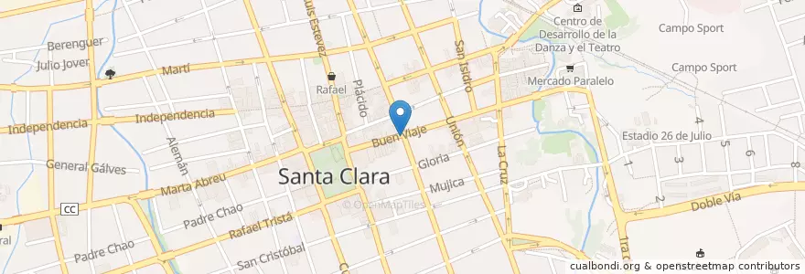 Mapa de ubicacion de El Alba Paladar en كوبا, Villa Clara, Santa Clara, Ciudad De Santa Clara.